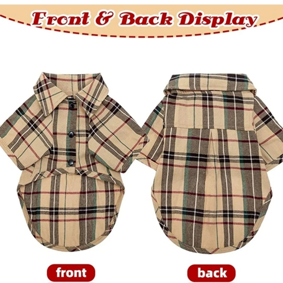 Dog Plaid Shirt - Picture 3 of 11